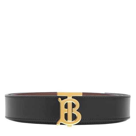 burberry monogram motif leather belt